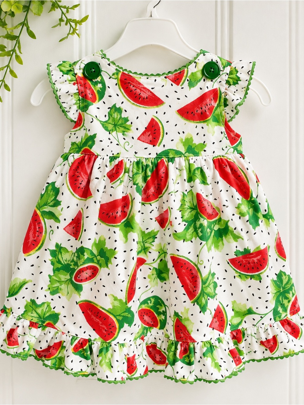 Vintage Sprockets
Watermelon Fly away top & bloomer